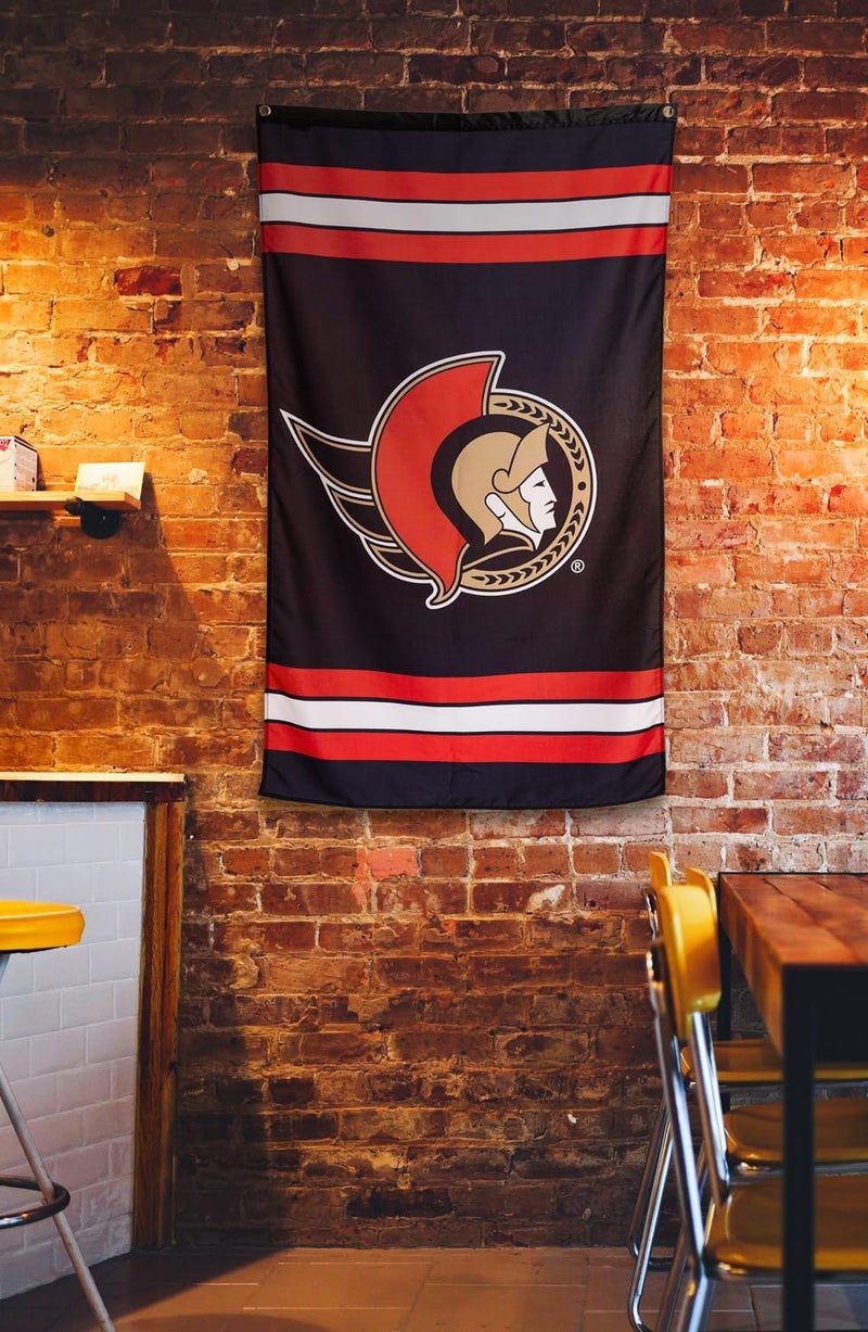 Calhoun NHL Officially Licensed Indoor Team Logo Wall Banner - Ottawa Senators (30" by 50") - Image 2